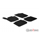 Original Gledring Passform Fußmatten Gummimatten 4 Tlg.+Fixing - Seat Toledo 13->